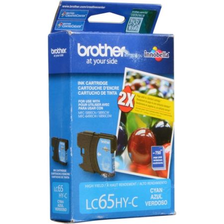 Brother LC65HYC Innobella High-Yield Cyan Ink Cartridge