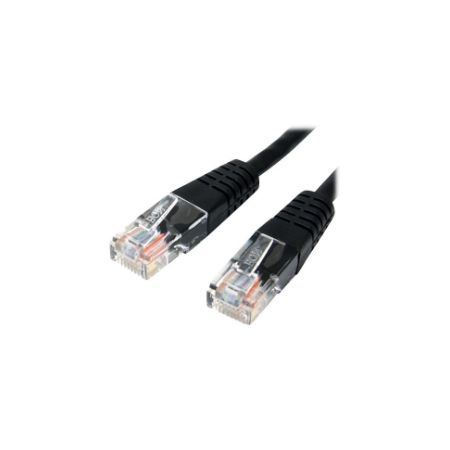 StarTech Cat5e Ethernet Cable 10 ft Black - Cat 5e Molded Patch Cable - M45PATCH10BK