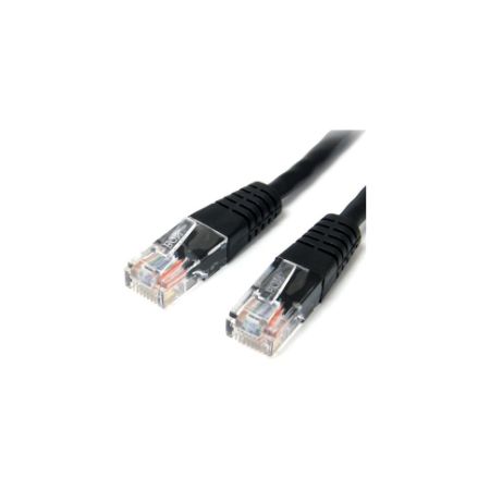 StarTech 3 ft Black Molded Cat5e UTP Patch Cable - M45PATCH3BK