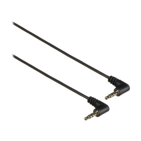 StarTech Right-Angle 3.5mm to Right-Angle 3.5mm Stereo Audio Cable (Black, 6') - MU6MMS2RA