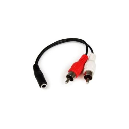 StarTech Stereo Audio Cable - 3.5mm Female to 2x RCA Male - MUFMRCA