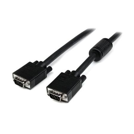 StarTech Coax High Resolution HD15 Male to HD15 Male VGA Cable (50', Black) - MXT101MMHQ50