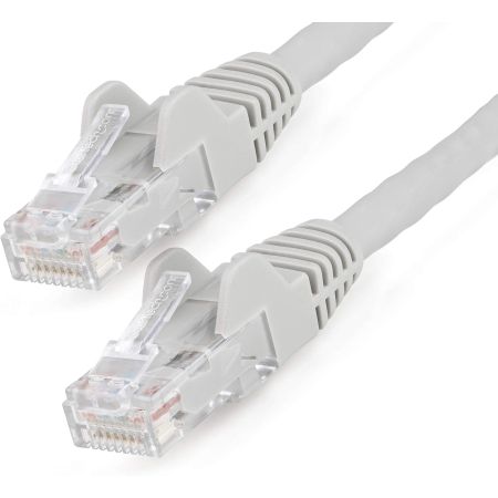 StarTech CAT6 UTP ETL Verified 24AWG LSZH Snagless Ethernet Cable, Gray, 10ft - N6LPATCH10GR