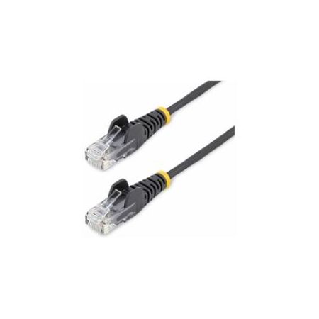 StarTech 6' CAT6 Cable - Black Slim CAT6 Patch Cord - Snagless - LSZH - N6PAT6BKS