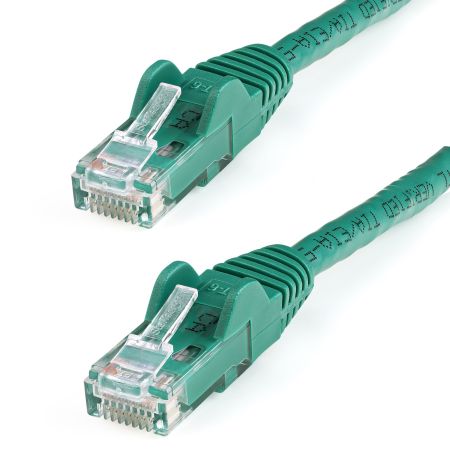 StarTech 100ft CAT6 Cable - Green CAT6 Ethernet Cable - Gigabit Ethernet Wire - 650MHz 100W PoE RJ45 UTP CAT 6 Network/Patch Cord Snagless - Fluke Tested/Wiring is UL Certified/TIA