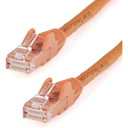 StarTech 10ft CAT6 Ethernet Cable Orange Snagless UTP CAT 6 Gigabit Cord/Wire 100W PoE 650MHz - N6PATCH10OR