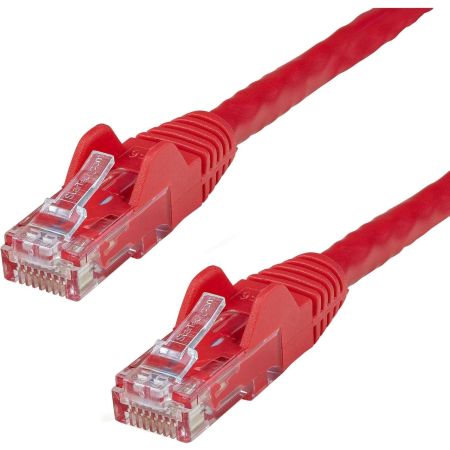 StarTech 10ft CAT6 Ethernet Cable Red Snagless UTP CAT 6 Gigabit Cord/Wire 100W PoE 650MHz - N6PATCH10RD