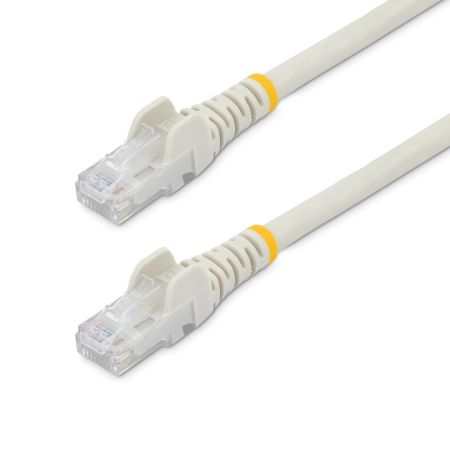 StarTech 150ft CAT6 Ethernet Cable - White CAT 6 Gigabit Ethernet Wire -650MHz 100W PoE RJ45 UTP Network/Patch Cord Snagless w/Strain Relief Fluke Tested/Wiring is UL Certified/TIA - N6PATCH150WH