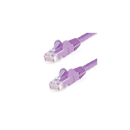 StarTech 25ft CAT6 Ethernet Cable Purple Snagless UTP CAT 6 Gigabit Cord/Wire 100W PoE 650MHz - N6PATCH25PL