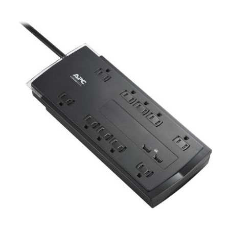 APC Performance SurgeArrest 10-Outlet Surge Protector with USB Charging (6', 120V, Black)