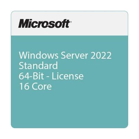 Microsoft P73-08328 Windows Server 2022 Standard 64-Bit License (16 Core, OEM, DVD)