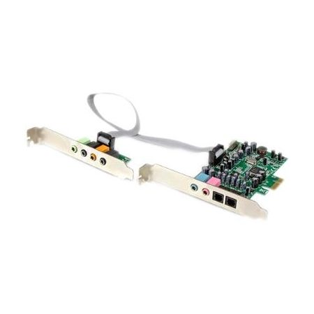 StarTech 7.1-Channel 24-bit 192 kHz PCIe Sound Card with Header Bracket & 10-Pin Cable - PEXSOUND7CH