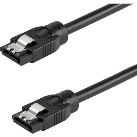 StarTech 0.3 m Round SATA Cable - Latching Connectors - 6Gbs SATA Cable