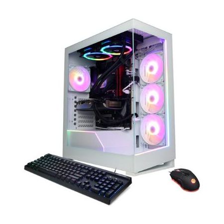 CyberPowerPC Gamer Supreme Liquid Cool SLC10200CPGV12 Desktop Computer (White)