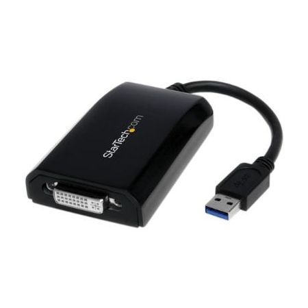 StarTech USB 3.0 to DVI/VGA External Video Card Multi-Monitor Adapter (Black) - USB32DVIPRO