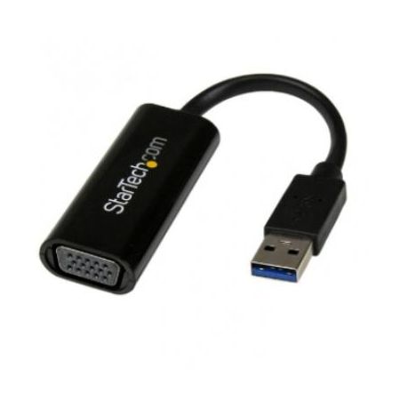 StarTech Slim USB 3.0 to VGA Adapter - Monitor External Graphics Card - USB32VGAES