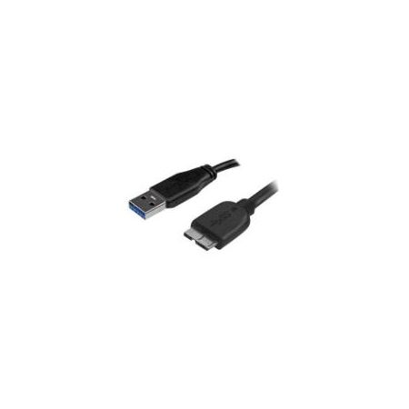 StarTech Short Slim SuperSpeed USB 3.0 A to Micro B Cable - M/M - USB3AUB15CMS