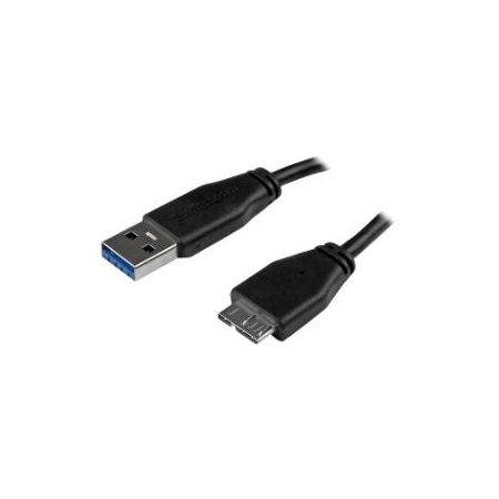 StarTech 2m / 6ft Slim SuperSpeed USB 3.0 A to Micro B Cable - M/M - USB3AUB2MS