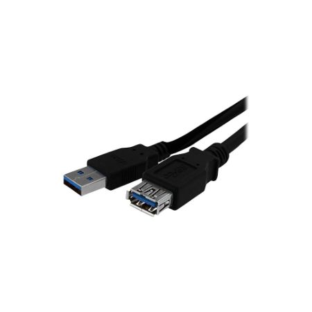 StarTech 1m Black SuperSpeed USB 3.0 Extension Cable A to A - M/F - USB3SEXT1MBK