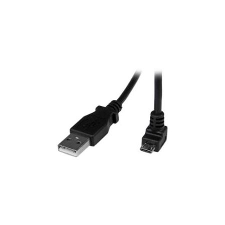 StarTech 2m Micro USB Cable Cord - A to Down Angle Micro B - Down Angle - USBAUB2MD