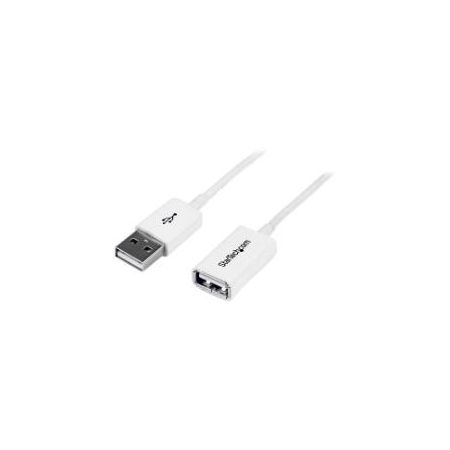 StarTech White USB 2.0 Extension Cable A to A - M/F - USBEXTPAA1MW