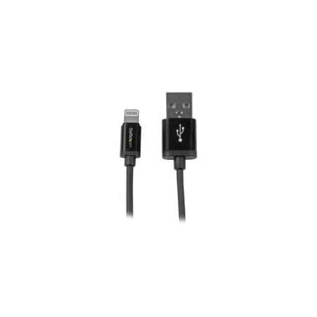 StarTech 1m / 3ft Black Apple Lightning to USB Cable - iPhone iPod iPad - USBLT1MB