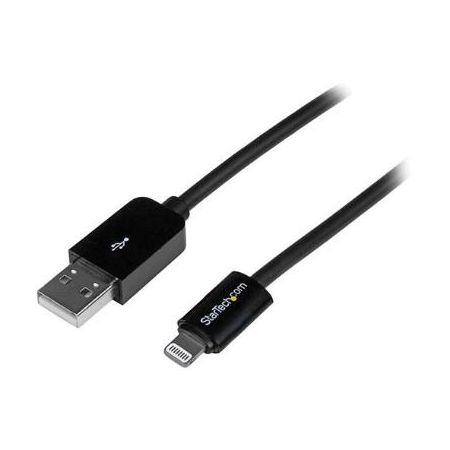 StarTech Apple Lightning Connector to USB Cable (Black, 6.6') - USBLT2MB