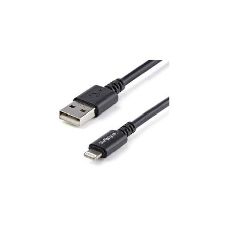 StarTech 10 ft Long Black Apple Lightning to USB Cable iPhone iPod iPad - USBLT3MB