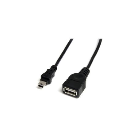 StarTech 1 ft Mini USB 2.0 Cable - USB A to Mini B F/M - USBMUSBFM1