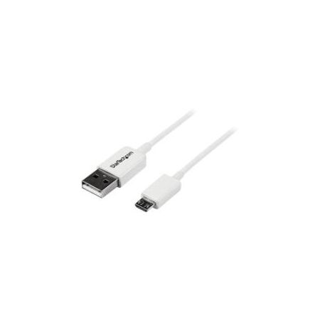 StarTech White Micro USB Cable - A to Micro B - Micro USB Charger - USBPAUB1MW