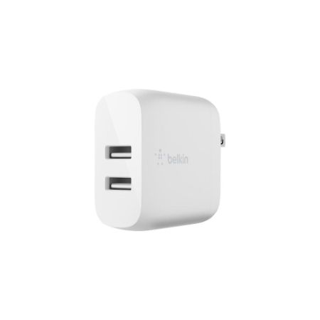 Belkin Dual USB-A Wall Charger 24W - WCB002DQWH