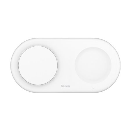 Belkin 2-in-1 Magnetic Wireless Charging Pad with Qi2 15W - WIZ021TTWH