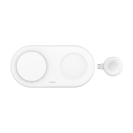 Belkin 3-in-1 Magnetic Wireless Charging Pad with Qi2 15W - WIZ022TTWH