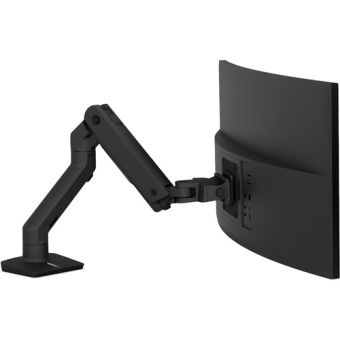 Ergotron HX Desk Monitor Arm for Displays up to 42 lb (Matte Black)