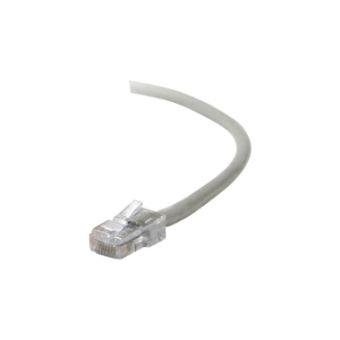 Belkin Cat5e/Cat5 4ft Grey Ethernet Patch Cable, No Boot, PVC, UTP, 24 AWG, RJ45, M/M, 350MHz, 4 - A3L791-04