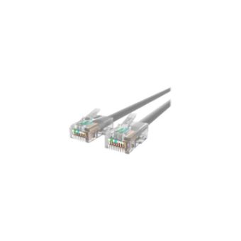 Belkin Cat5e/Cat5 5ft Grey Ethernet Patch Cable, No Boot, PVC, UTP, 24 AWG, RJ45, M/M, 350MHz, 5 - A3L791-05