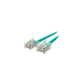 Belkin Cat5e/Cat5 10ft Green Ethernet Patch Cable, No Boot, PVC, UTP, 24 AWG, RJ45, M/M, 350MHz, 10' - A3L791-10-GRN