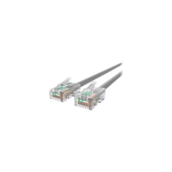 Belkin Cat5e/Cat5 100ft Grey Ethernet Patch Cable, No Boot, PVC, UTP, 24 AWG, RJ45, M/M, 350MHz, 100 - A3L791-100