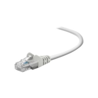 Belkin A3L791-15-WHT-S 15 ft. Cat 5E White Snagless Patch Cable