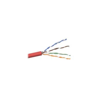 Belkin Cat5e/Cat5 500ft Red Stranded Bulk Cable, PVC, 4PR, 24 AWG, 500' - A7J304-500-RED