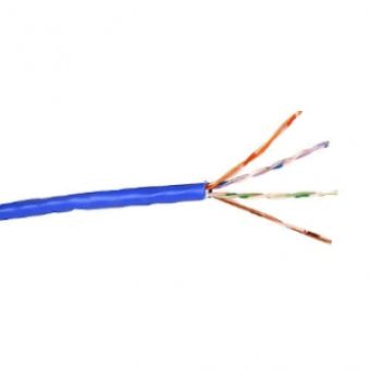 Belkin  Cat5e/Cat5 1000ft Blue Solid Bulk Cable, PVC, 4PR, 24 AWG, 1000' - A7L504-1000-BLU