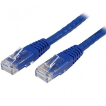 StarTech 100ft CAT6 Ethernet Cable - Blue CAT 6 Gigabit Wire 100W PoE 650MHz Molded Patch Cord - C6PATCH100BL