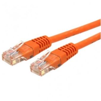 StarTech CAT6 Ethernet Cable 100' Orange 650MHz Molded Patch Cord PoE++ - C6PATCH100OR