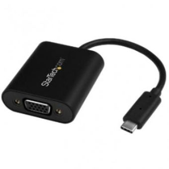 StarTech Compact USB C to VGA Adapter - Active Video Display Converter - CDP2VGASA