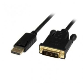 StarTech 3ft DisplayPort to DVI Cable - 1080p - Active DP 1.2 to DVI-D Adapter/Converter Cable - DP2DVIMM3BS