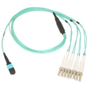 Belkin  MTP to LC 50 125 OM3 Fiber Optic Cable, 1m - F2CF005-1M