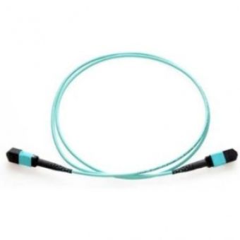 Belkin MTP to MTP MPO Fiber Optic Cable, 40GbE Aqua MTP/MTP, 50/125, OM3, Plenum - F2CF006-3M