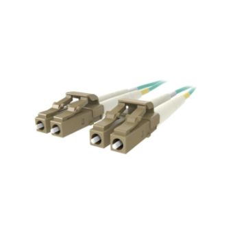 Belkin Fiber Optic Cable; 10GB Aqua Multimode LC/LC Duplex MMF, 50/125 - 5.0 Meters - F2F402LL-05M-G