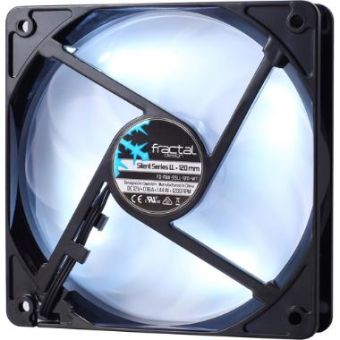 Fractal Design FD-FAN-SSLL-120-WT Silent Series LL 120mm LED Cooling Fan (White)