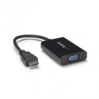 StarTech HDMI to VGA Adapter with Audio - Active Video Converter 1080p - HD2VGAA2